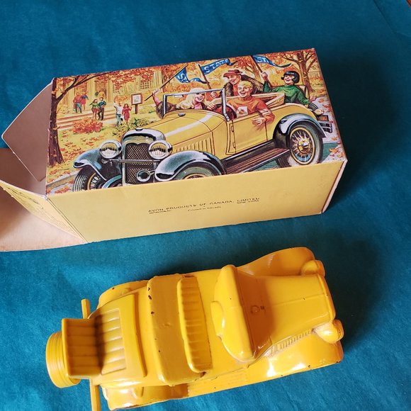 Vintage avon yellow after shave bottle - Picture 2 of 5